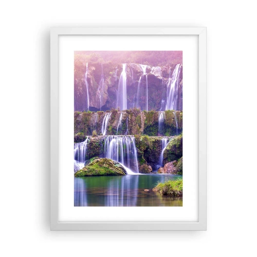 Poster în ramă albă - Scara către cer - 30x40 cm