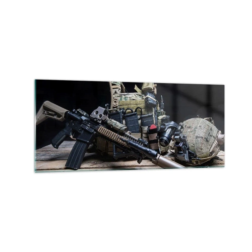 Tablou pe sticlă - Pe loc repaus! - 120x50 cm