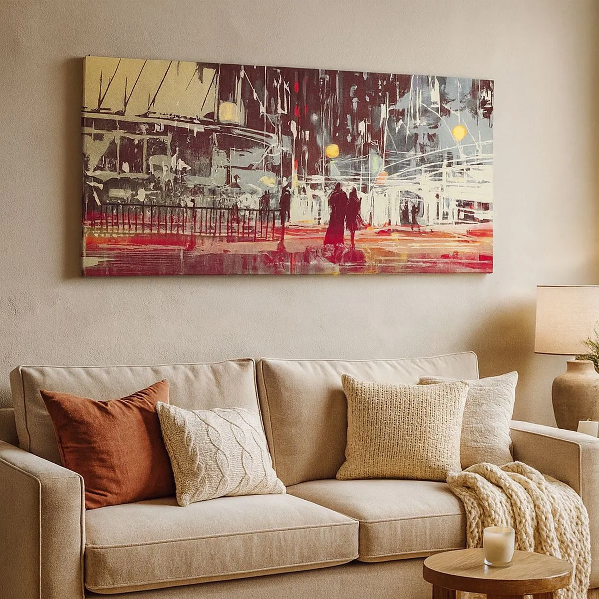 Tablou pe pânză - O trecere metropolitană - 100x40 cm