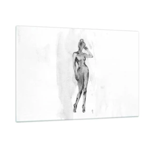 Tablou pe sticlă - Un studiu al idealului de feminitate - 120x80 cm