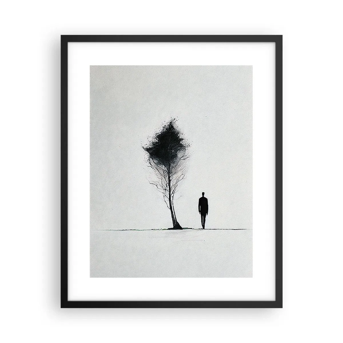 Poster în ramă neagră - Noi toți rătăcim - 40x50 cm