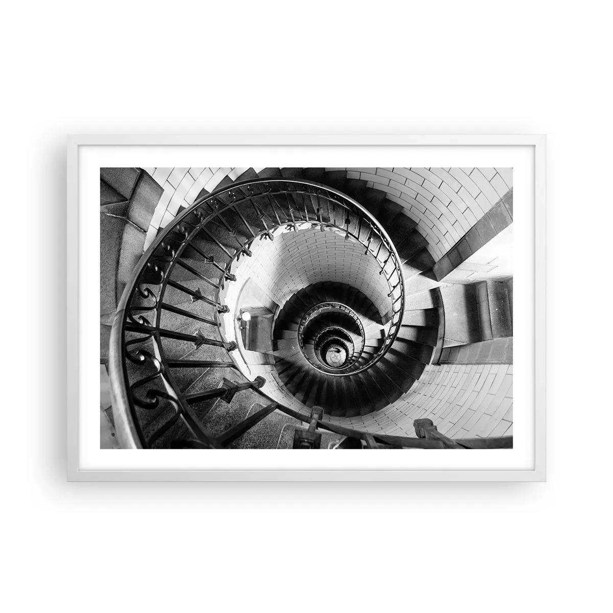 Poster în ramă albă - Din ce în ce mai sus - 70x50 cm