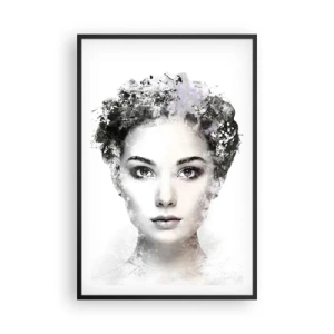 Poster în ramă neagră - Un portret extrem de elegant - 61x91 cm