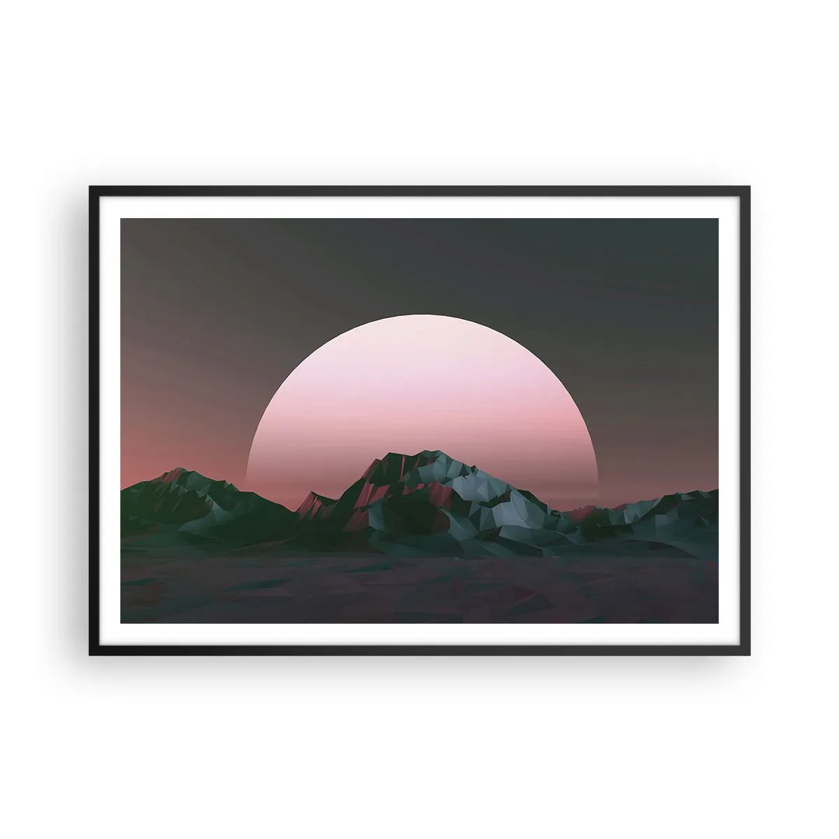 Poster în ramă neagră - Într-o galaxie învecinată - 100x70 cm