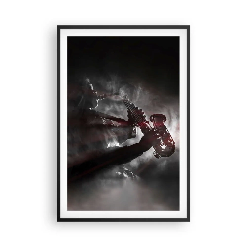Poster în ramă neagră - În aburul jazzului - 61x91 cm