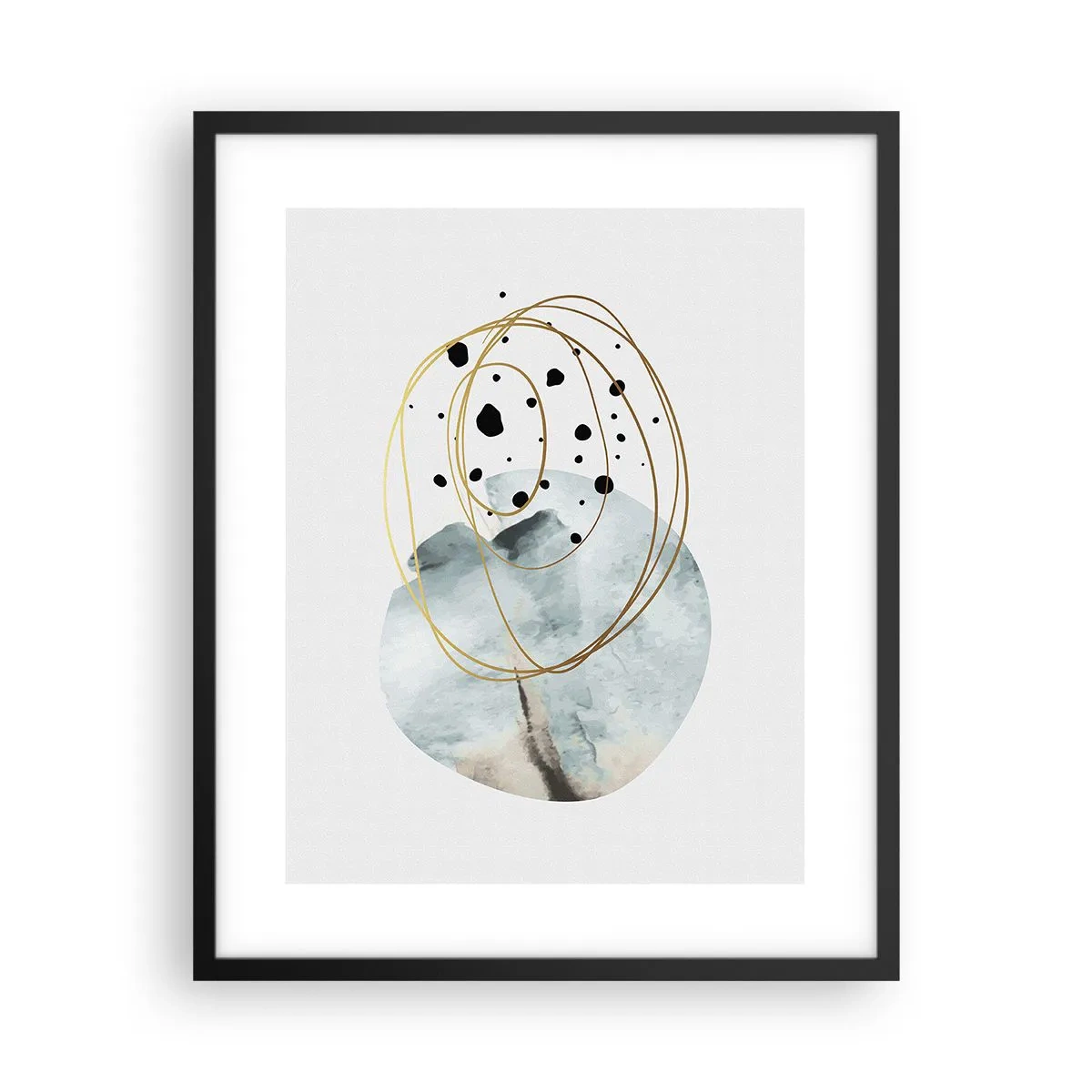 Poster în ramă neagră - În îmbrățișarea spațiului - 40x50 cm