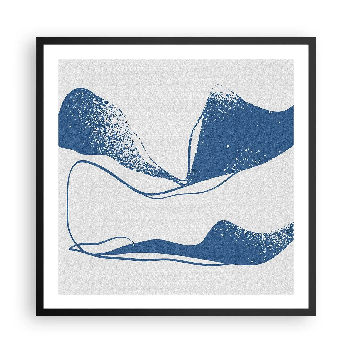 Poster în ramă neagră - Abstracție înaripată - 60x60 cm