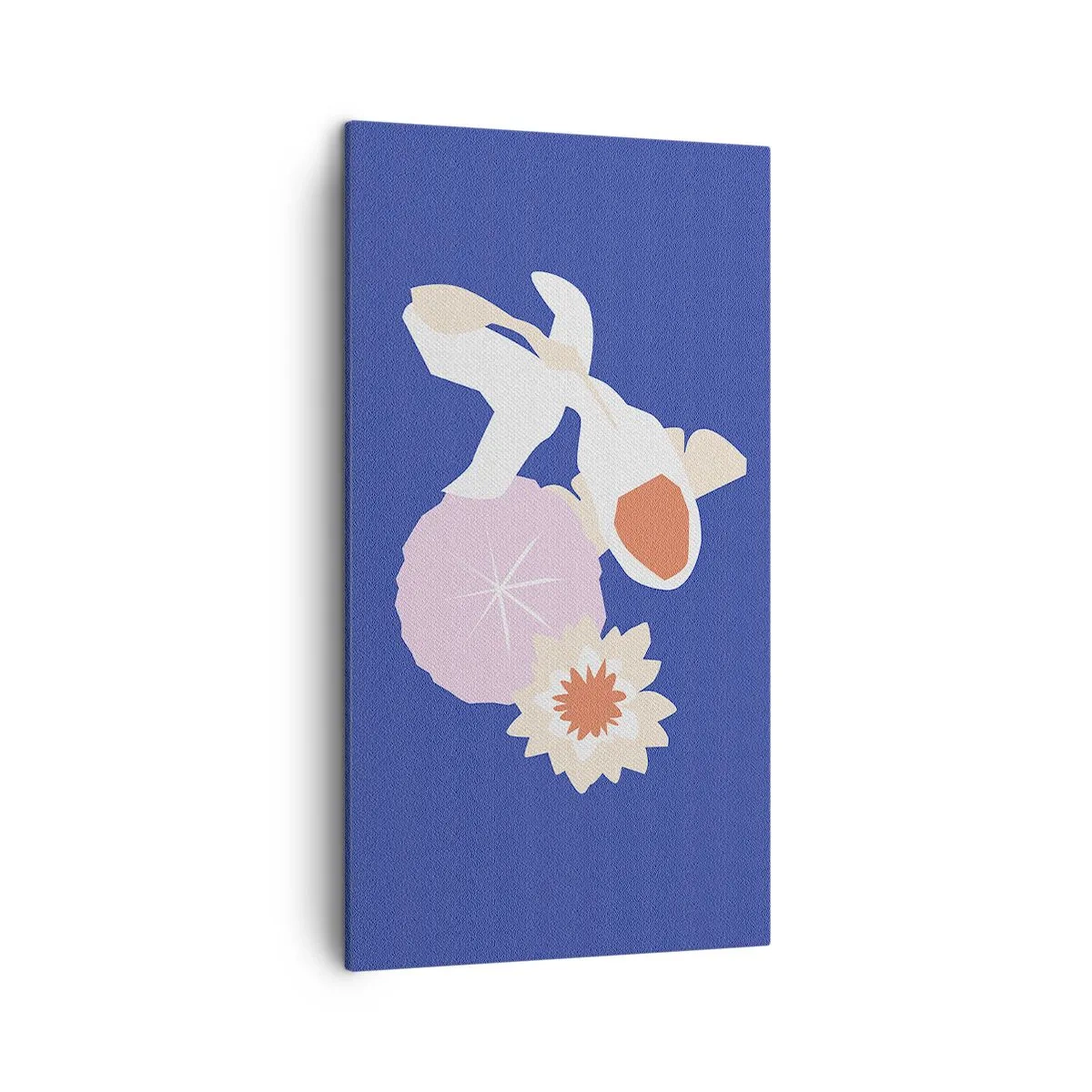 Tablou pe pânză - Compoziție de flori și muguri - 45x80 cm