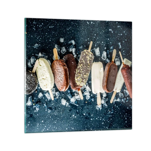 Tablou pe sticlă - Gustul unei veri fierbinți - 30x30 cm