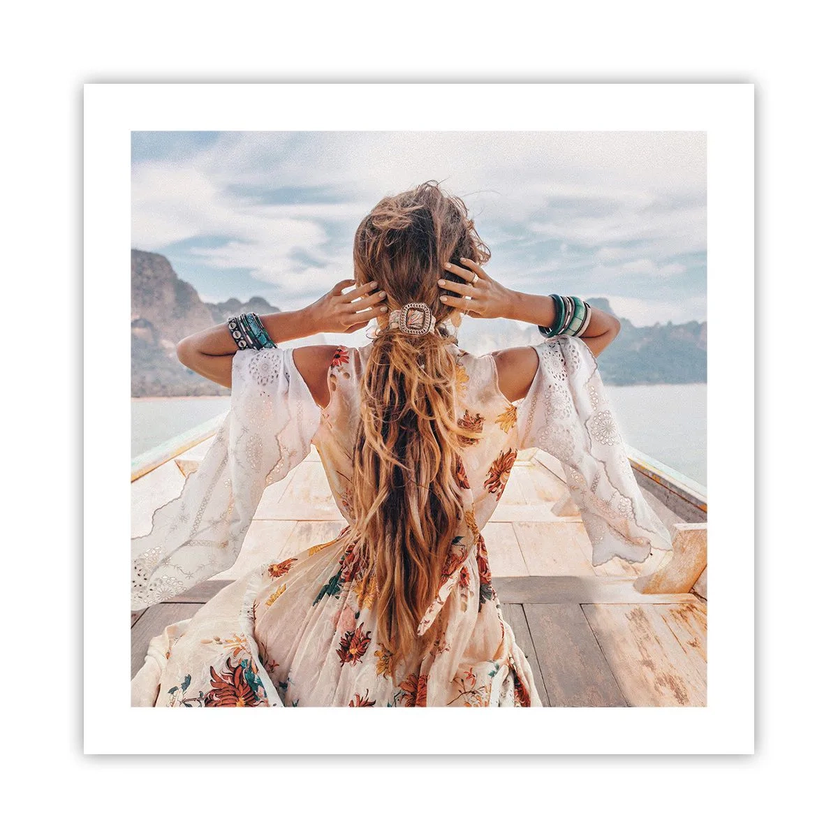 Poster - Pe drumul spre fericire - 50x50 cm