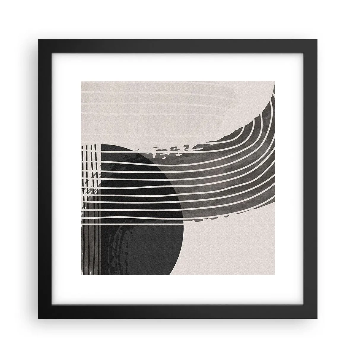 Poster în ramă neagră - Până acolo și înapoi - 30x30 cm