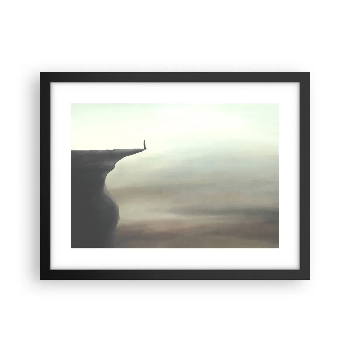 Poster în ramă neagră - În sus, bineînțeles! - 40x30 cm