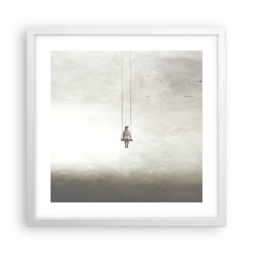 Poster în ramă albă - Copilul din noi - 40x40 cm