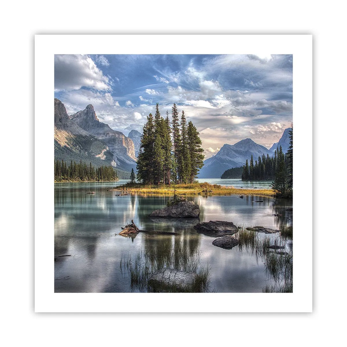 Poster - La o apă mare și limpede… - 50x50 cm