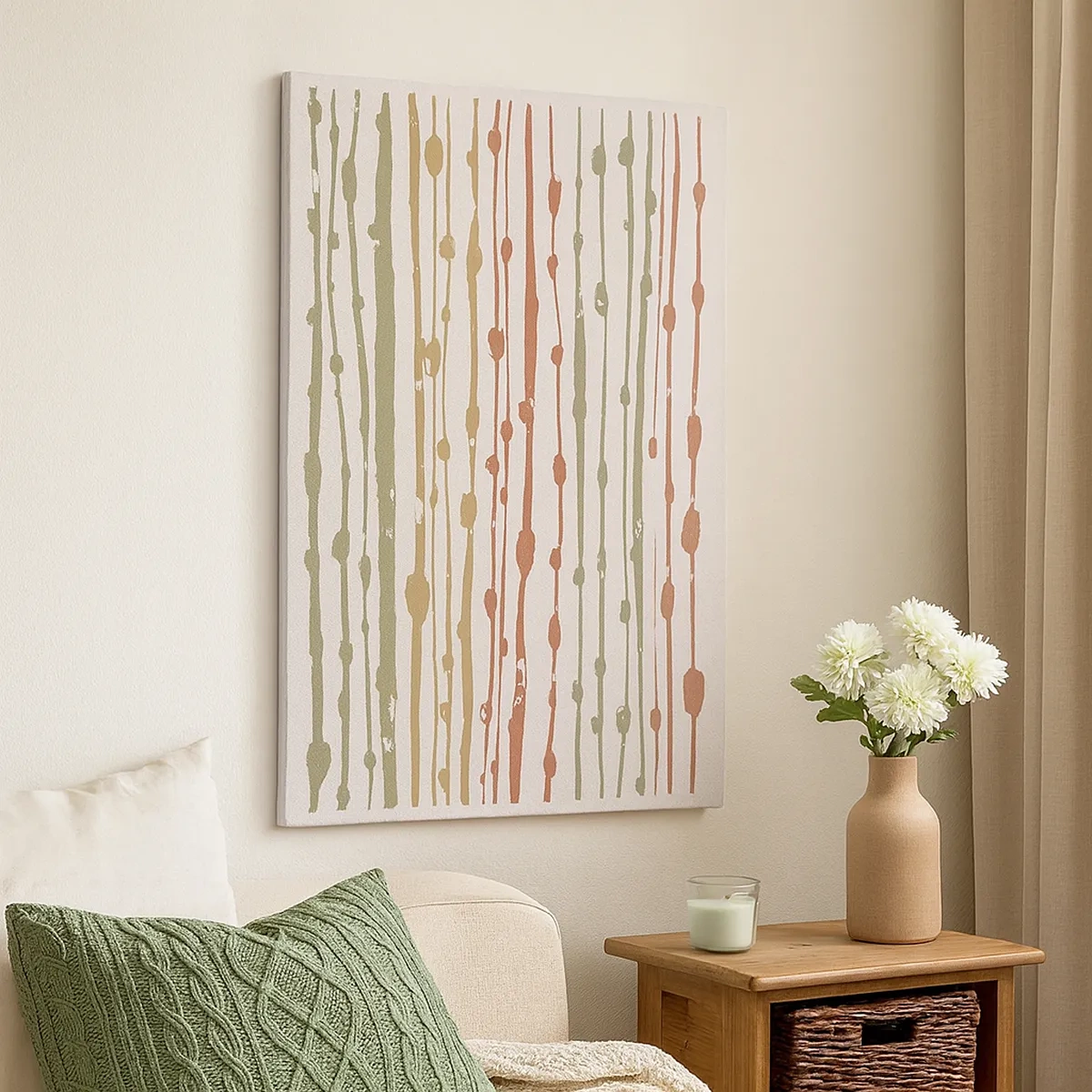 Tablou pe pânză - Notația culorilor muzicale - 50x70 cm