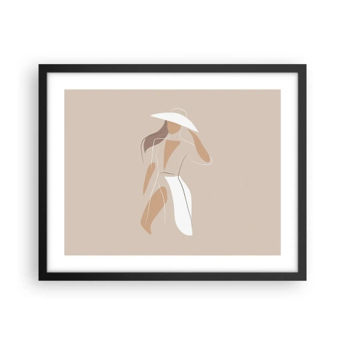 Poster în ramă neagră - Moda este distractivă - 50x40 cm