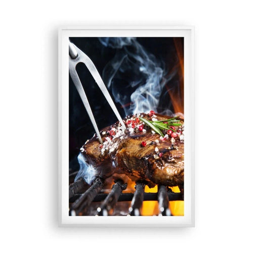 Poster în ramă albă - Suculente și parfumate - 61x91 cm