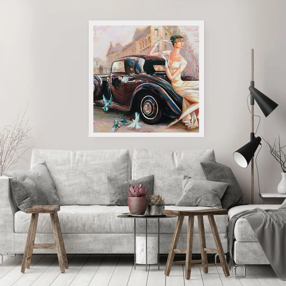 Poster - Eleganță retro - 60x60 cm