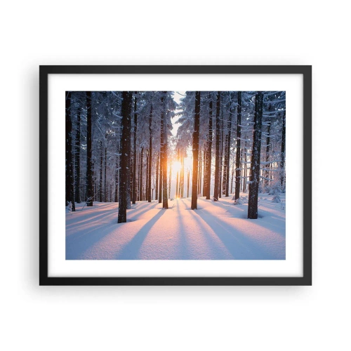 Poster în ramă neagră - În mod clar în alb și negru - 50x40 cm