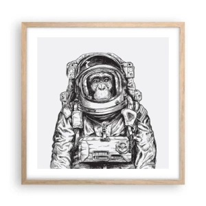Poster în ramă de stejar deschis - Evoluție alternativă - 50x50 cm