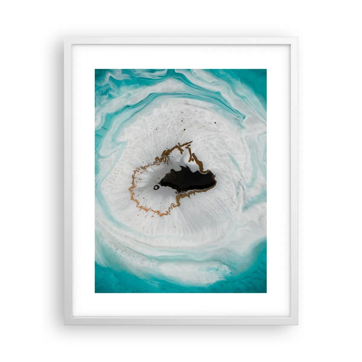 Poster în ramă albă - Pătrunde înăuntru - 40x50 cm