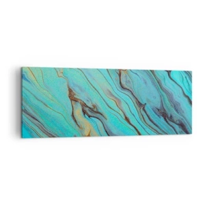 Tablou pe pânză - Mareea turcoaz - 140x50 cm