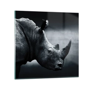 Tablou pe sticlă - Profil drept - 40x40 cm