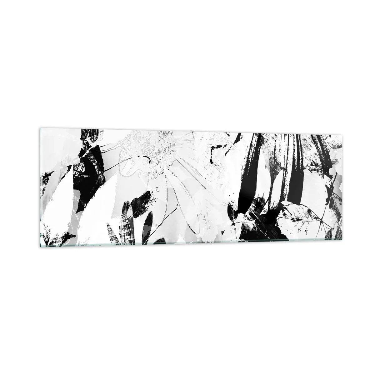 Tablou pe sticlă - Toamna în negativ - 90x30 cm