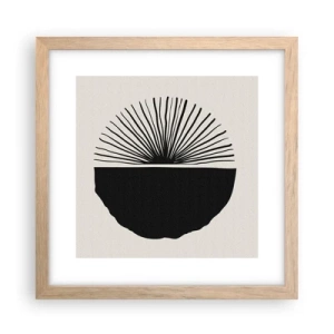 Poster în ramă de stejar deschis - Gama de posibilități - 30x30 cm