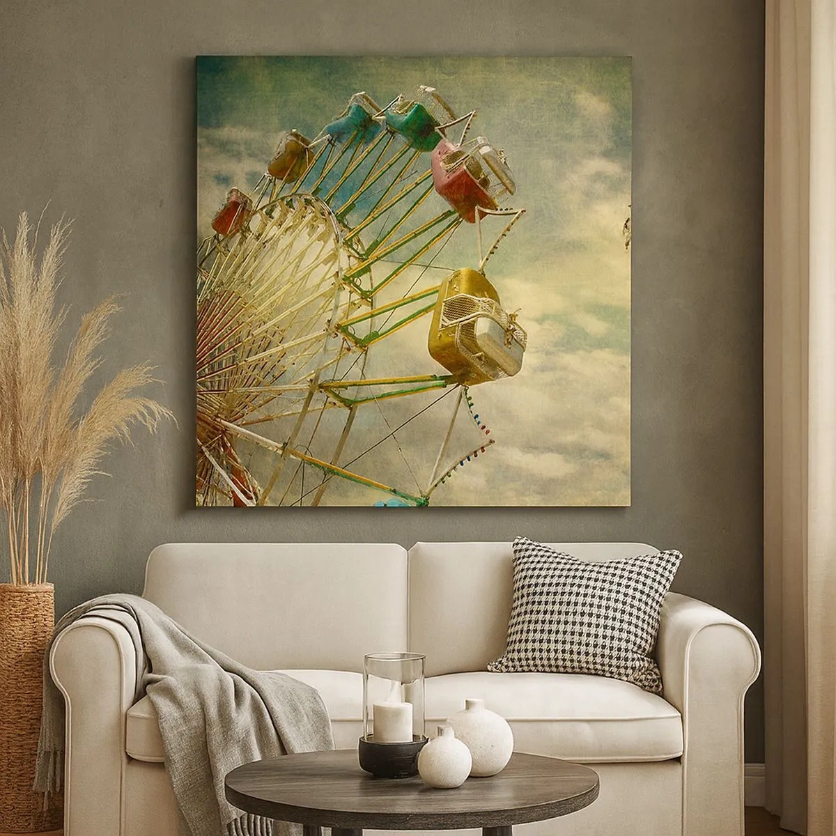 Tablou pe pânză - Hai la distracție… - 30x30 cm