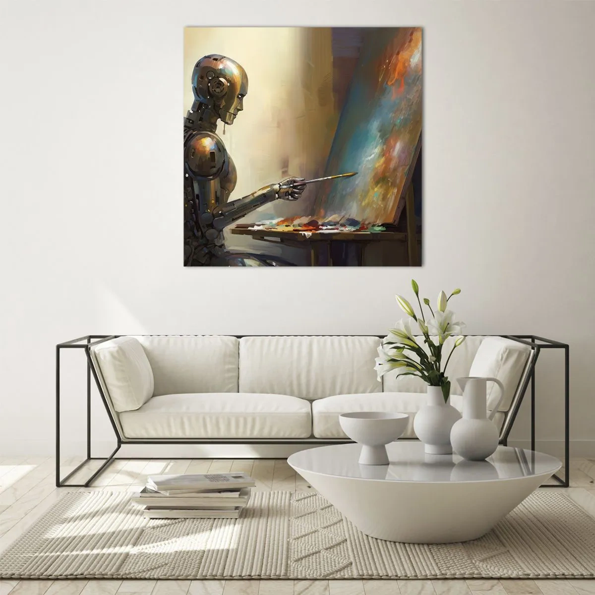 Tablou pe sticlă - Arta viitorului - 60x60 cm