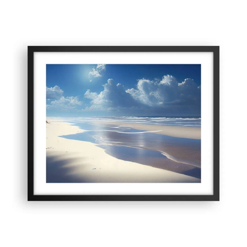 Poster în ramă neagră - Vacanță în paradis - 50x40 cm