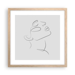 Poster în ramă de stejar deschis - Meandrele unui vis - 40x40 cm