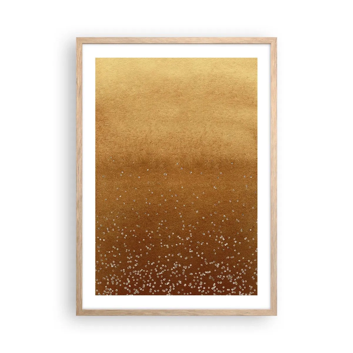 Poster în ramă de stejar deschis - Nașterea luminii - 50x70 cm