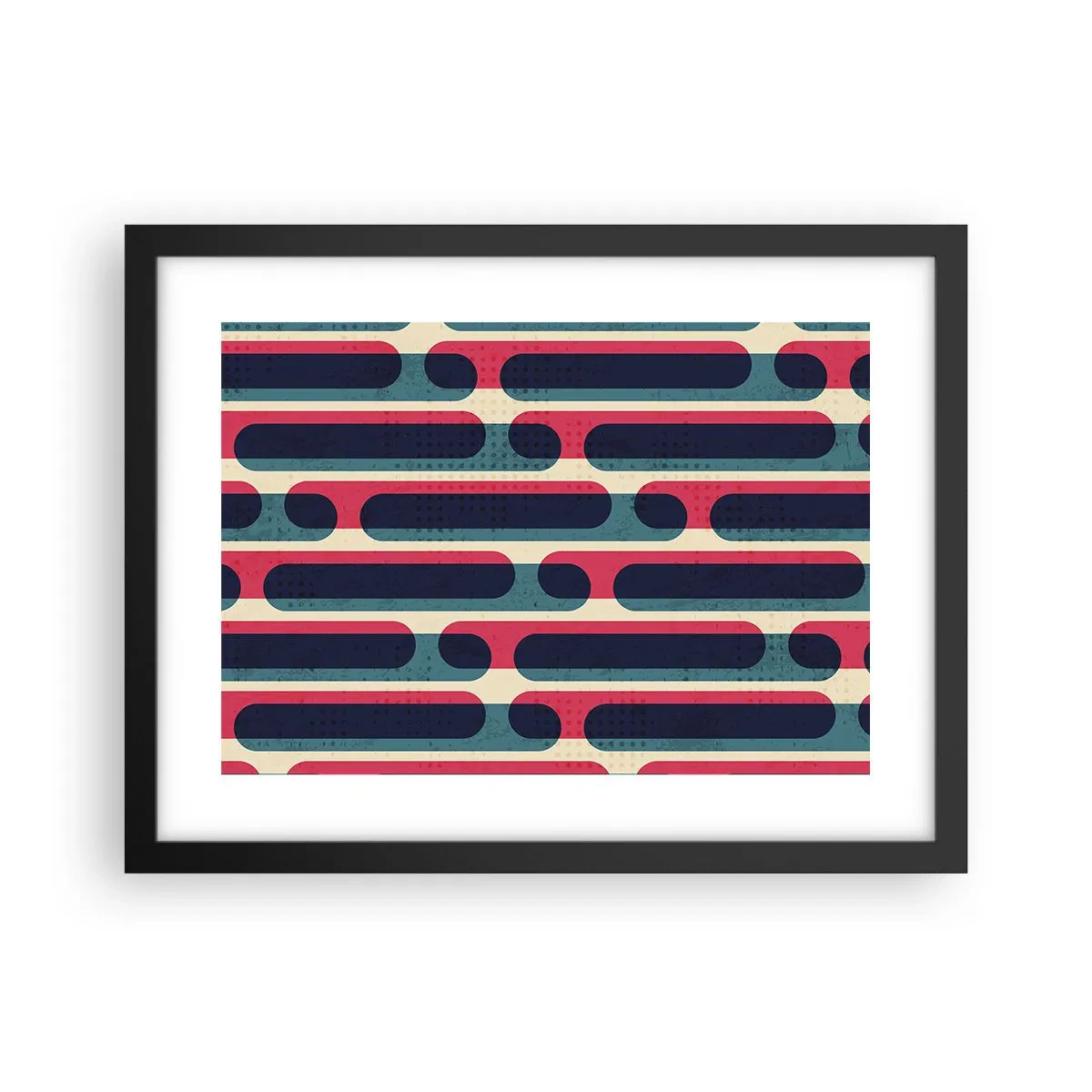 Poster în ramă neagră - Înăuntru și înainte - 40x30 cm