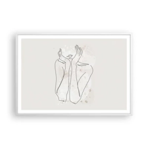 Poster în ramă albă - Un moment pentru vis - 100x70 cm