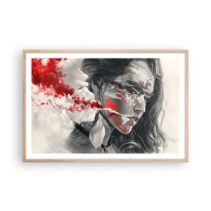 Poster în ramă de stejar deschis - În aburul absurdului - 91x61 cm