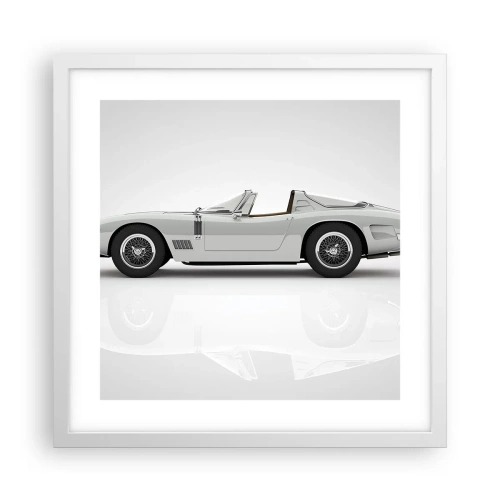 Poster în ramă albă - Promisiunea distracției - 40x40 cm