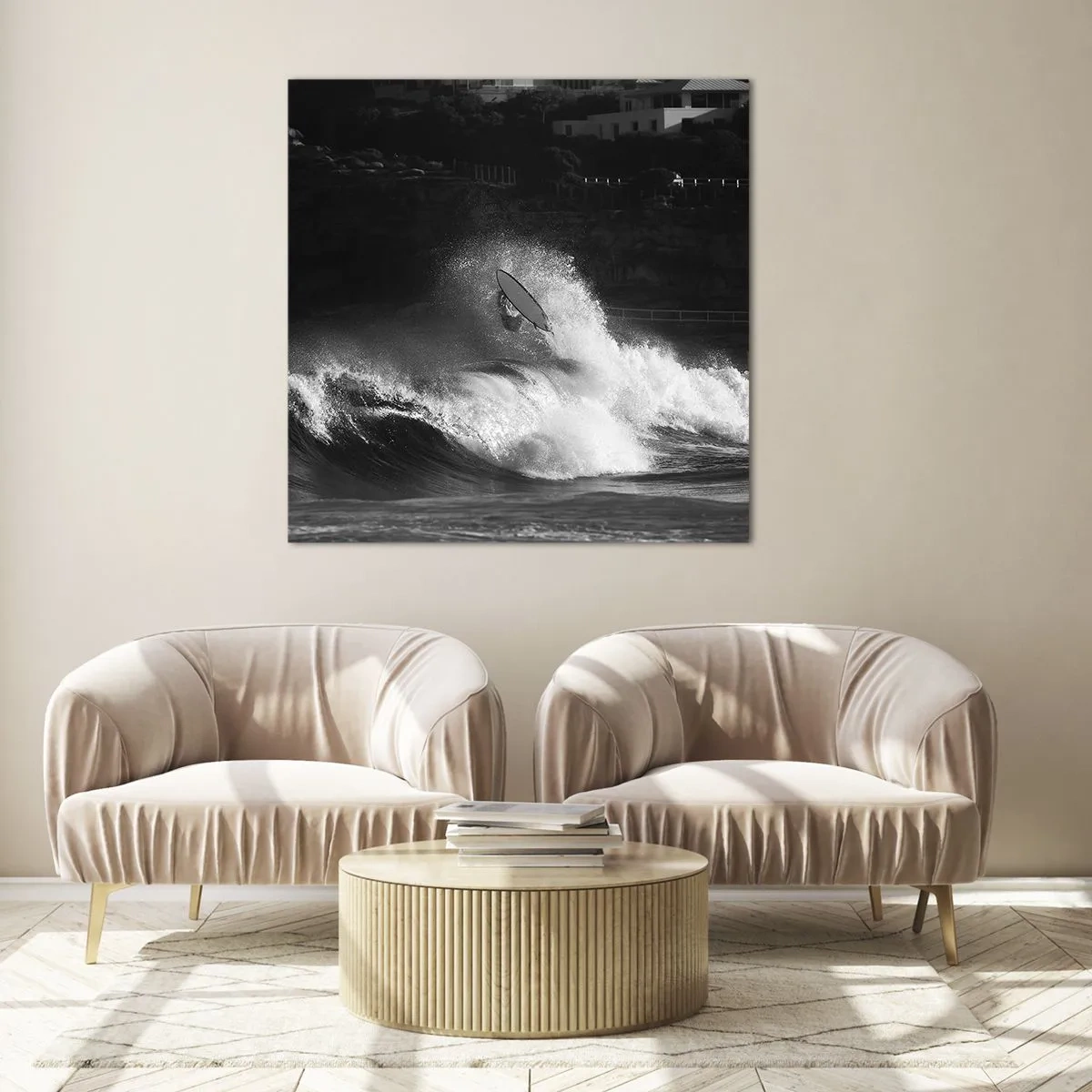 Tablou pe sticlă - Provocare acceptată! - 30x30 cm