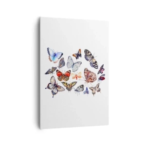 Tablou pe pânză - Un roi colorat de dantelă - 70x100 cm