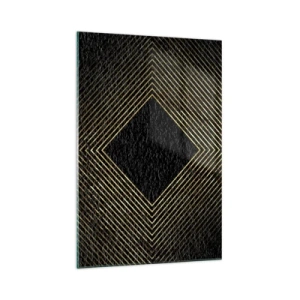 Tablou pe sticlă - Geometrie în stil glamour - 70x100 cm