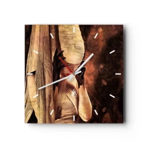 Ceas de perete - Ceas pe sticlă - Între bine și rău - 40x40 cm