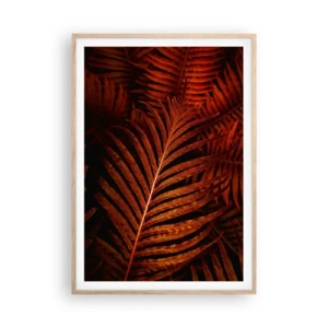 Poster în ramă de stejar deschis - Ardoarea vieții - 70x100 cm