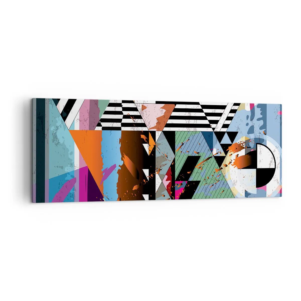 Tablou pe pânză - Geometric și organic - 140x50 cm