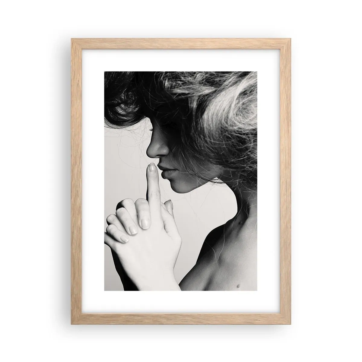 Poster în ramă de stejar deschis - Ascultă-te pe tine însuți - 30x40 cm