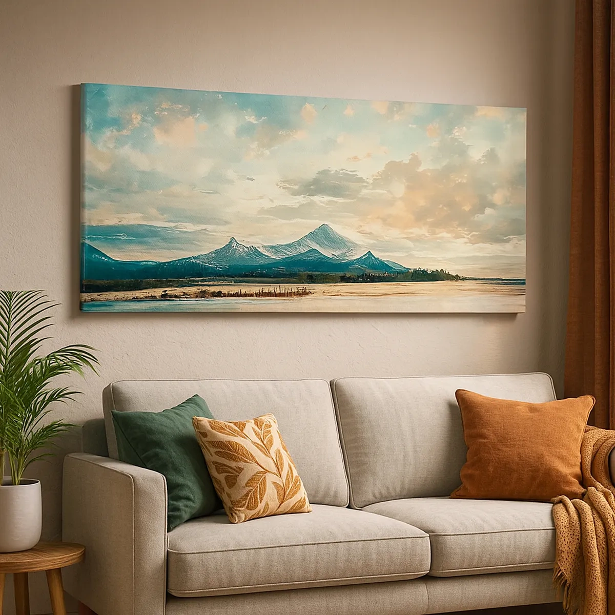 Tablou pe pânză - Sub protecția cerului - 30x30 cm