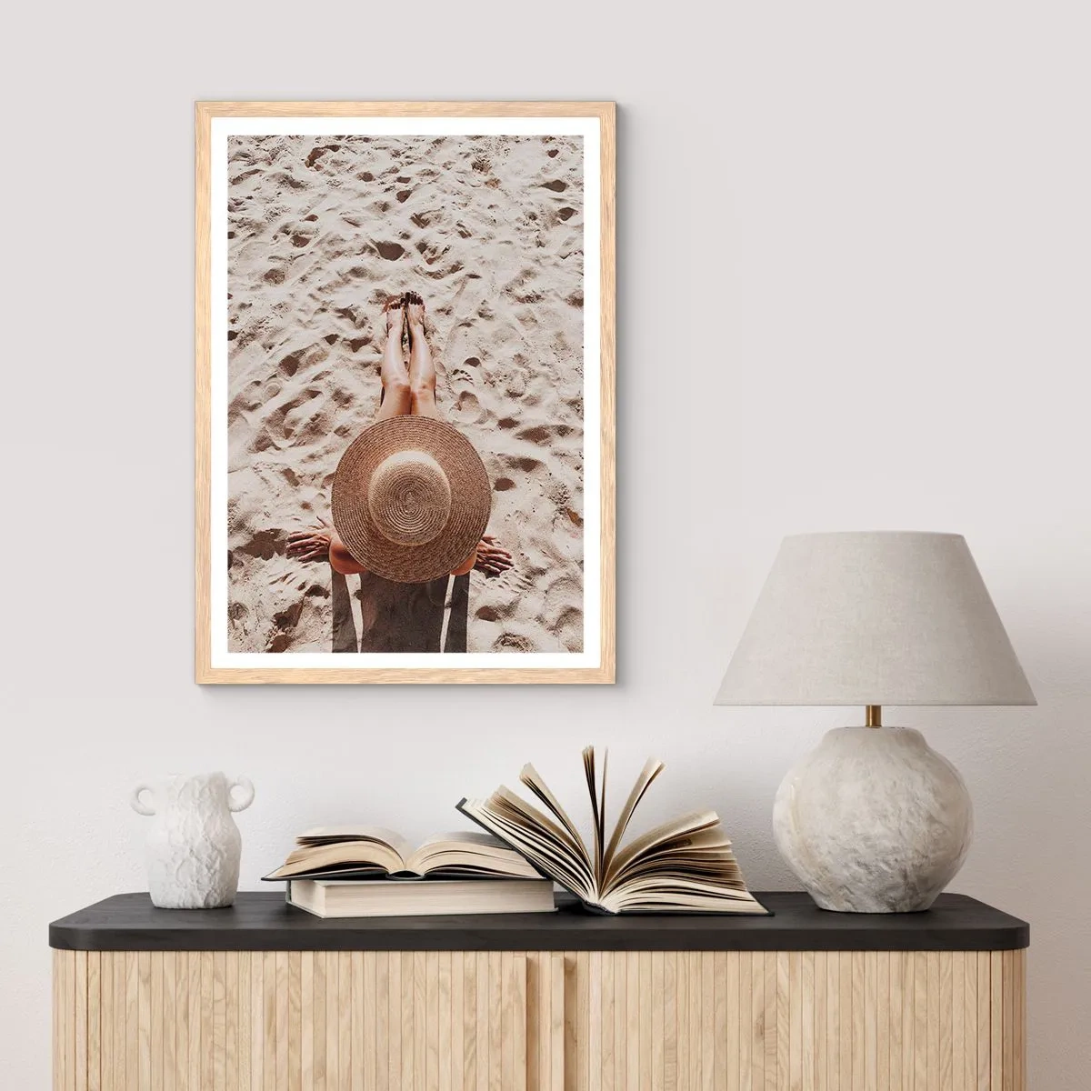 Poster în ramă de stejar deschis - Un timp de vis - 50x70 cm