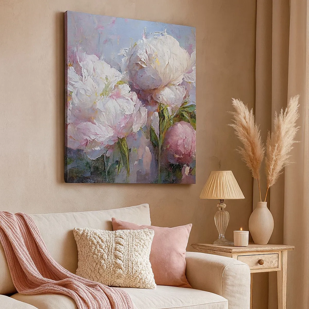 Tablou pe pânză - Un buchet plin de viață - 30x30 cm