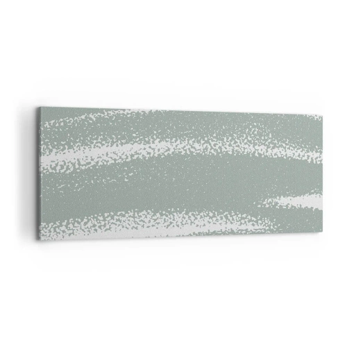 Tablou pe pânză - Abstracție în stil de iarnă - 100x40 cm