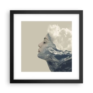 Poster în ramă neagră - Frumusețea elementelor - 30x30 cm